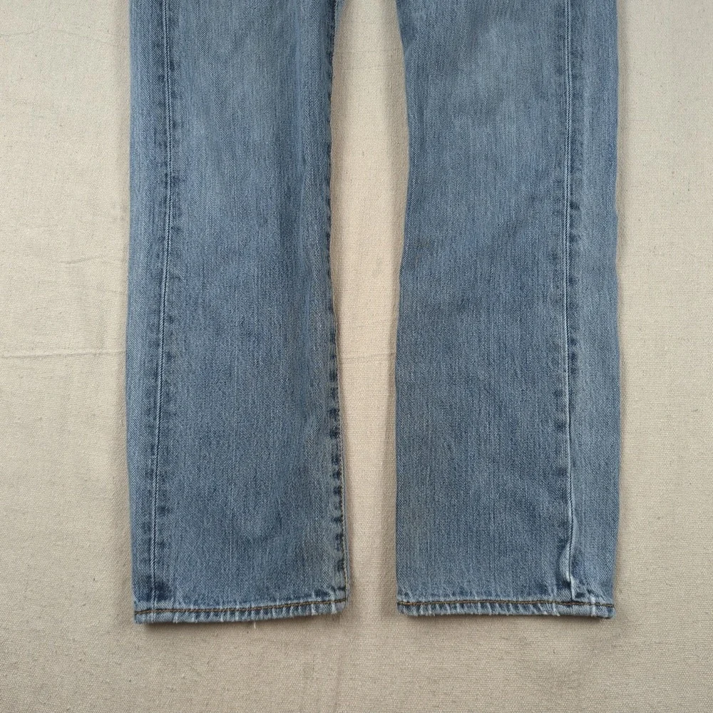 Levis 501 Jeans Mens 30x30 Blue Straight Distressed Button Fly Grunge